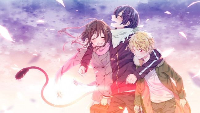 Обои картинки фото аниме, noragami, персонажи