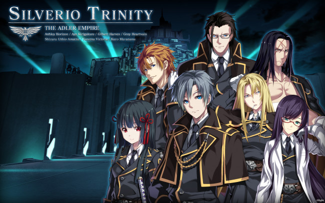 Обои картинки фото аниме, unknown,  другое, silverio, trinity, ashley, horizon, kirigakure, aya, shizuru, ushio, amatsu, vanessa, victoria
