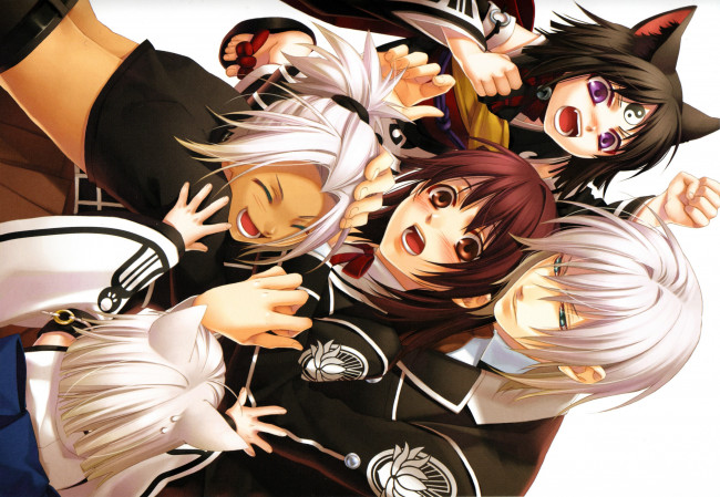 Обои картинки фото аниме, hiiro no kakera, багровые, осколки