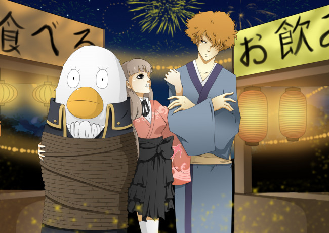 Обои картинки фото аниме, gintama, гинтама