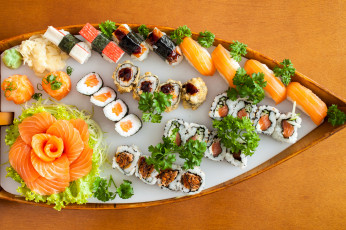 Картинка еда рыба +морепродукты +суши +роллы деликатесы