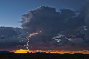 Картинка природа молния +гроза шторм