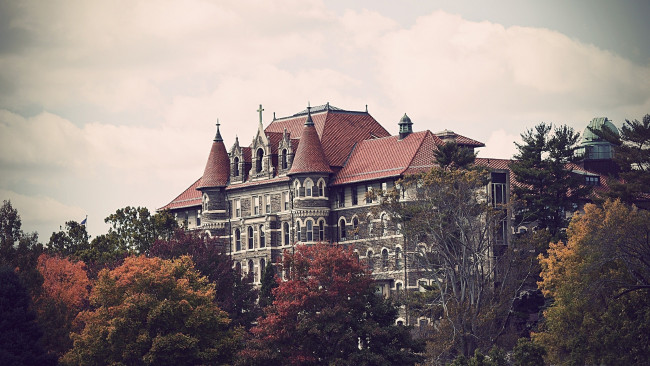 Обои картинки фото chestnuthill college, pennsylvania, города, - здания,  дома, chestnuthill, college