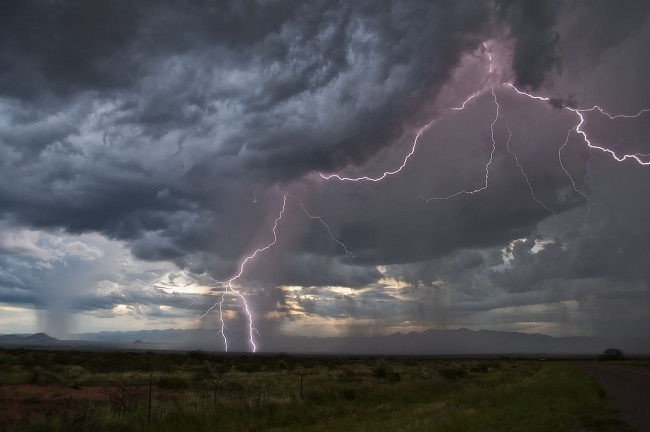 Обои картинки фото природа, молния,  гроза, шторм