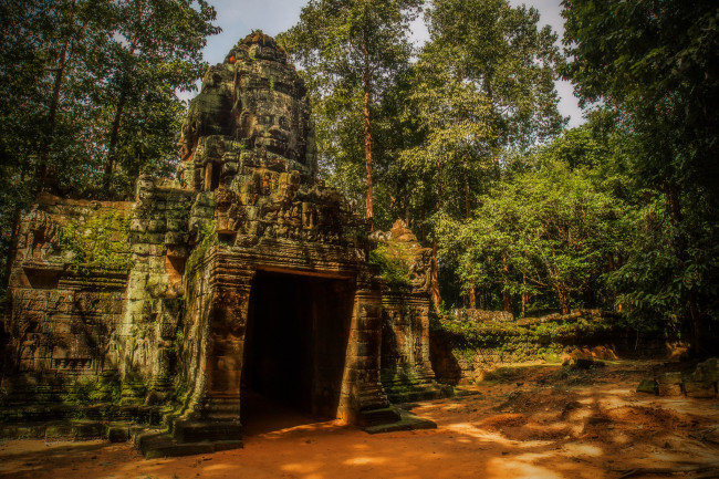 Обои картинки фото ta som,  angkor,  cambodia, города, - буддийские и другие храмы, капище