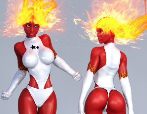 Картинка 3д+графика люди+ people девушка взгляд фон