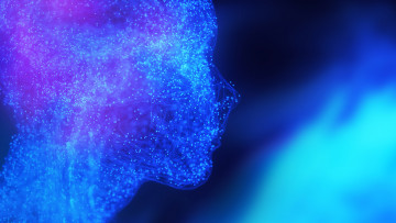 Картинка 3д+графика абстракция+ abstract фон взгляд девушка