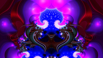 Картинка 3д+графика фракталы+ fractal узор фон цвета