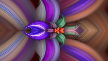 Картинка 3д+графика фракталы+ fractal узор фон цвета