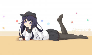 Картинка аниме kantai+collection фон взгляд девушка