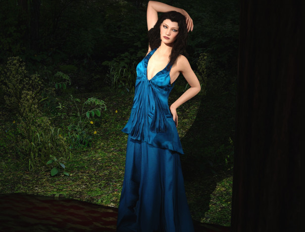 Обои картинки фото 3д графика, люди , people, девушка, взгляд, фон