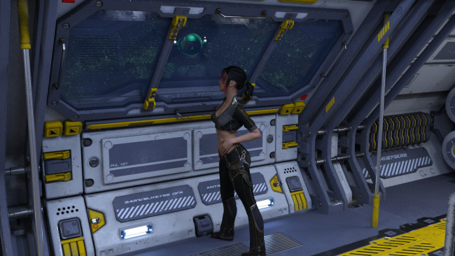 Обои картинки фото 3д графика, фантазия , fantasy, девушка, взгляд, фон