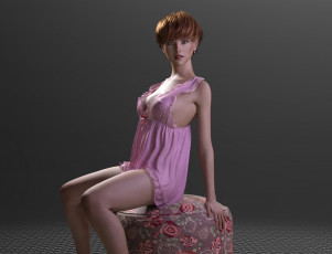 Картинка 3д+графика люди+ people фон взгляд девушка