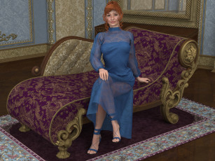 Картинка 3д+графика люди+ people девушка взгляд фон