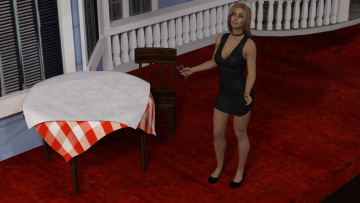 обоя 3д графика, фантазия , fantasy, взгляд, девушка, фон