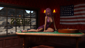 Картинка 3д+графика люди+ people фон взгляд девушки