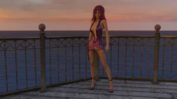 Картинка 3д+графика люди+ people фон взгляд девушка