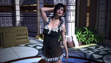 Картинка 3д+графика люди+ people фон взгляд девушка