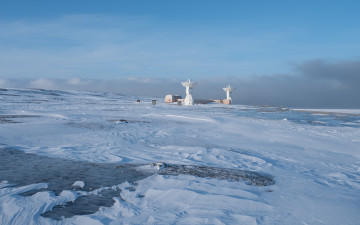 обоя космос, разное, другое, небо, лёд, снег, антенна