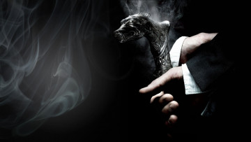 Картинка кино+фильмы the+wolf+man дым трость руки