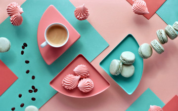 Картинка еда макаруны лакомство печенье ассорти