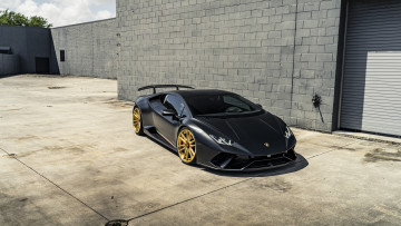 Картинка автомобили lamborghini black vag performante huracan