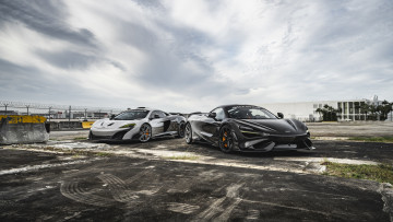Картинка автомобили mclaren black gray 765lt