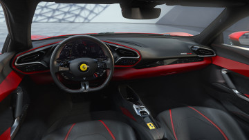 Картинка ferrari+296+gtb+2022+салон автомобили интерьеры ferrari 296 gtb 2022 салон