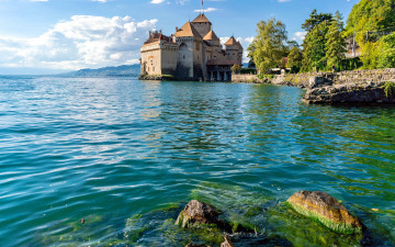 Картинка chillon+castle города шильонский+замок+ швейцария chillon castle