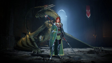 Картинка видео+игры century +age+of+ashes девушка дракон