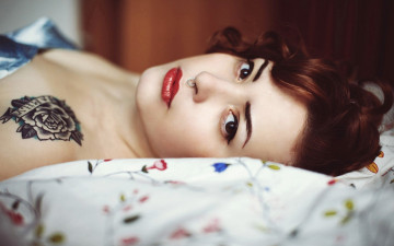 Картинка девушки -+лица +портреты пирсинг тату