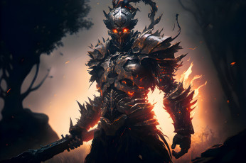 Картинка фэнтези нежить нейросети графика нейроарт ai art нейронные сети рисунки нейро искусство