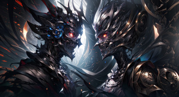 Картинка фэнтези роботы +киборги +механизмы нейросети графика нейроарт ai art нейронные сети рисунки нейро искусство