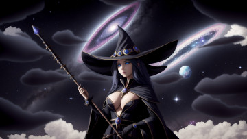 Картинка фэнтези маги +волшебники нейросети графика нейроарт ai art нейронные сети рисунки нейро искусство колдунья ведьма