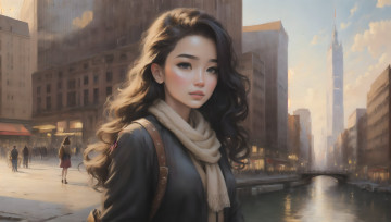 Картинка аниме город +улицы +интерьер +здания нейросети графика нейроарт ai art нейронные сети рисунки нейро искусство