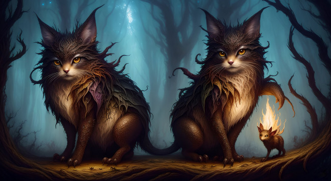 Обои картинки фото фэнтези, существа, нейросети, графика, нейроарт, ai, art, нейронные, сети, рисунки, нейро, искусство