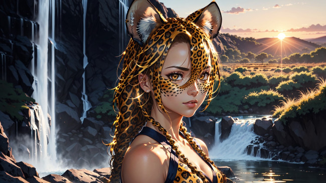 Обои картинки фото аниме, животные,  существа, нейросети, графика, нейроарт, ai, art, нейронные, сети, рисунки, нейро, искусство