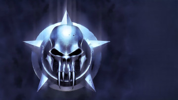 обоя видео игры, darkwatch,  curse of the west, череп, шипы, круг, знак