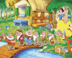 Картинка мультфильмы snow white and the seven dwarfs
