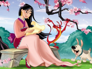 обоя мультфильмы, mulan