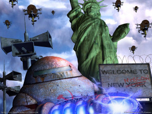 обоя видео, игры, command, conquer, red, alert