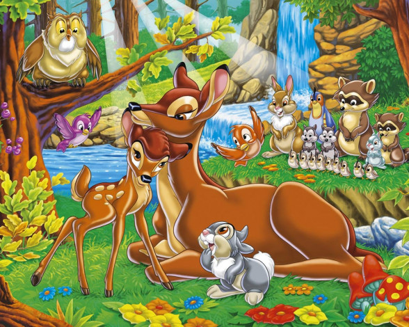 Обои картинки фото мультфильмы, bambi