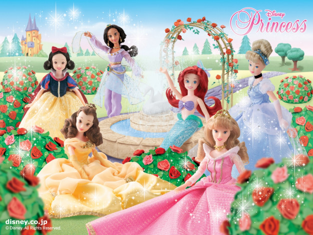 Обои картинки фото мультфильмы, disney`s, princess