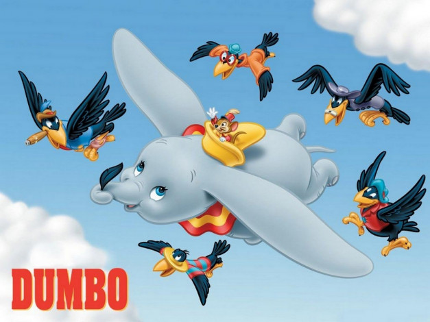 Обои картинки фото мультфильмы, dumbo