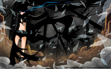 Картинка black rock shooter аниме