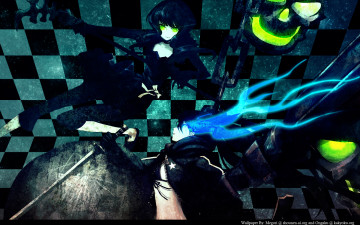 Картинка black rock shooter аниме