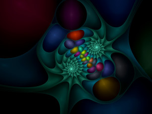 Картинка 3д графика fractal фракталы фрактал