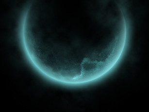 Картинка космос арт даль планета черный