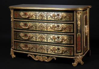 Картинка комод xviii века интерьер мебель позолота роспись ящики