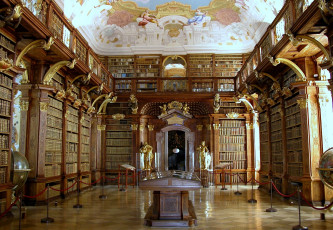 обоя интерьер, кабинет, библиотека, офис, роспись, книги, стеллажи